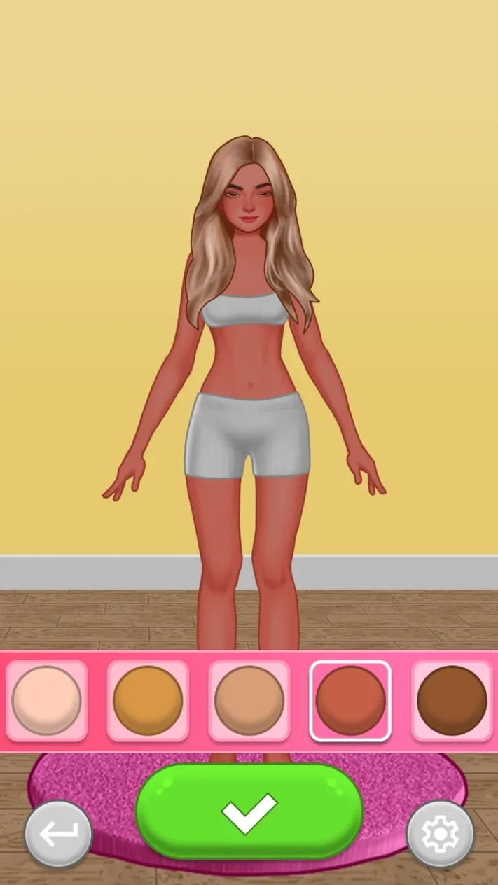 Star Blogger model updated after selecting the fourth skin tone